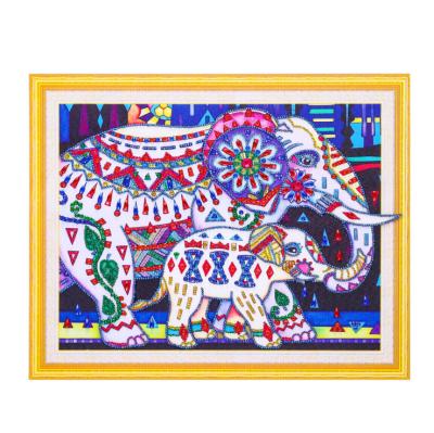 China diy special hotel elephant cartoon animal shape 5d diamond painting for adult and children for sale