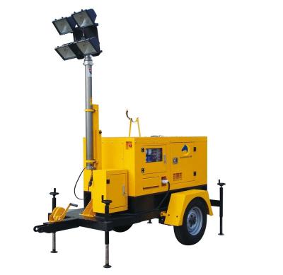 China Hotsales 12KW/15KVA tower light diesel generator with FAWDE 4DW81-23D engine for industrial use DAC-TL15 for sale