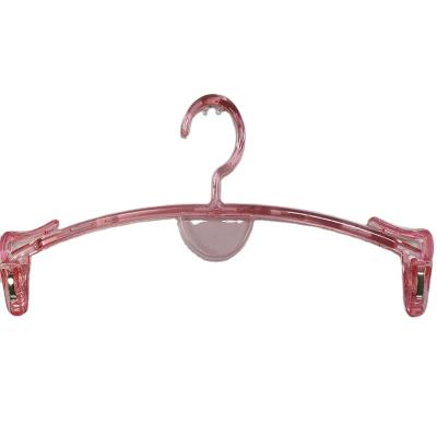 China Eco - Friendly Underwear Accessories Hanger Plastic Clear Hanger For Underwear for sale