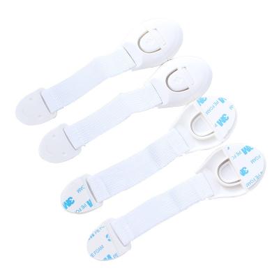 China ABS+TPE Certificated Multifunctional Lengthened Lengthened ABS+TPE Baby Protector Kids Drawer Fix Door Cabinet Refrigerator Cloth Belt Safety for sale