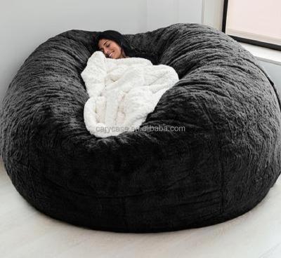 China Foldable Drop Shipping Foam Bean Bag Chair Black Classic Sofa Couch, Adults Portable Beanbag Seat TV Relax Chair for sale