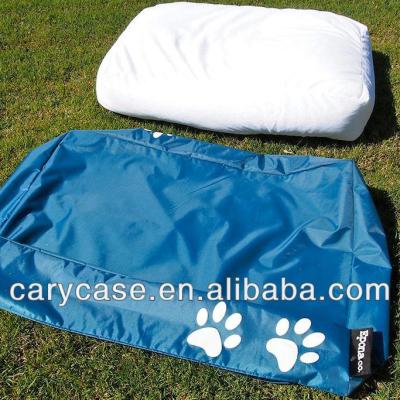 China Sitting Two Paw Print Dog Bean Bag Beds With Separate Inner Bag, Internal Bag Pet Bean Bag Lounge for sale