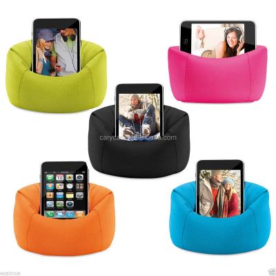 China Soft Spandex Soft Cell Phone Bean Bag Holder, Wholesale Bean Bag Chair Cell Phone Holder for sale