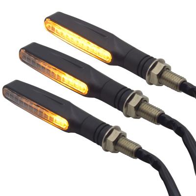 China Factory Direct Sale Plastic Motorcycle LED Water Direction Warning Light One Word Flow Signal Light for sale