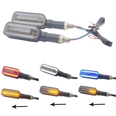 China ABS+LED Water Turn Signal Light Motorcycle Modified LED 12V Turn Signal Light With Daily Running Light for sale