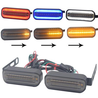 China Motorcycle LED Flow Direction Signal Light Flow Indicator With Daily Running Light LB026 for sale