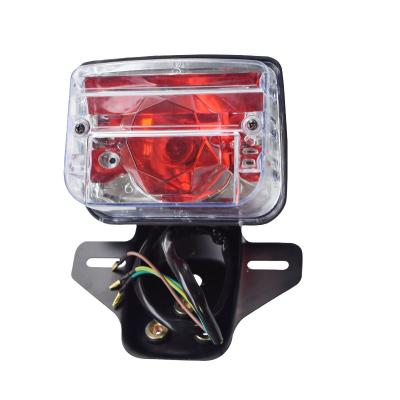 China CG125 factory direct sale style white high quality motorcycle rear light case 12V assembly for sale