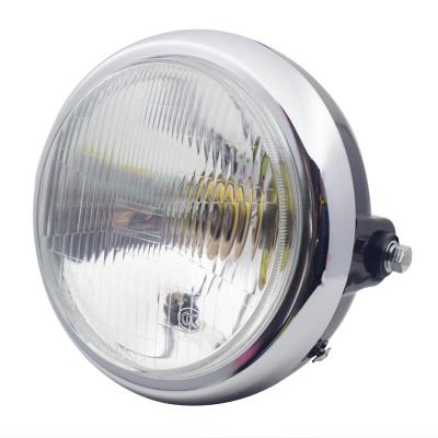 China Plastic + Glass Iron Motorcycle EN125-A-F Headlight Assembly Mirror for sale