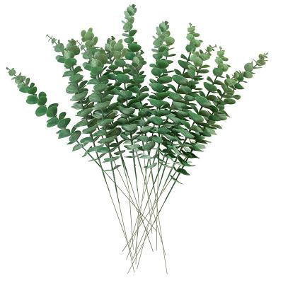 China Decoration Artificial Flower Easy Care Reusable Durable Artificial Eucalyptus Leaves Decoration Floral Arrangement Wreath Decor for sale