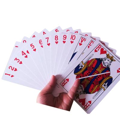 China High Paper Quality Personalized Smooth Large Size Custom Printing Poker Playing Game Card for sale