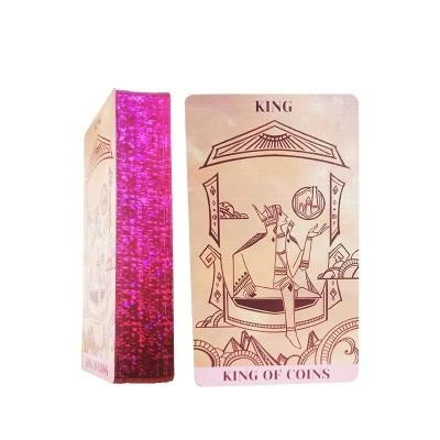 China Tarot Deck Card Paper Customization, High End Metal Side, Printing Oracle Cards With Type Box for sale