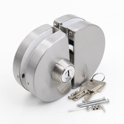 China Stainless Steel Center Stainless Steel Sliding Frameless Glass Door Locks for sale