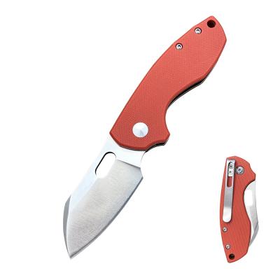 China D2 Survival Pocket Knife G10 Handle Satin Blade Folding Knives Non-variable Steel Tactical Camping Outdoor Multifunctional Hunting Tools for sale