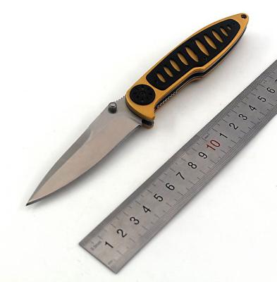 China Slide Design Open Interesting Handle Pocket Folding Knife With Clip Outdoor Survival Functional Knives for sale