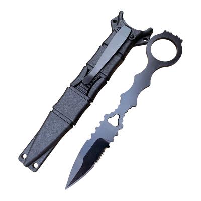 China Survival Pocket Knife 440 Non-variable Steel Fixed Blade Knives Camping Rescue Neck Knives EDC Outdoor Multifunctional Hunting Tools for sale