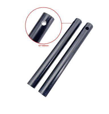 China Easy Carry Tools 3.9 Inch Ferrocerium Drilled Flint Fire Starter Outdoor EDC Professioal Flint Stone With Hole for sale