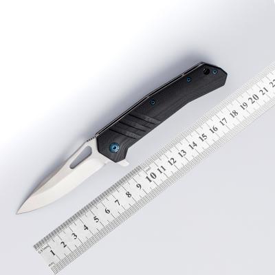 China Zipper Self-Defense Tools Comfortable Grip Folding Open Outdoor Camping Portable Knife With Back Clip for sale