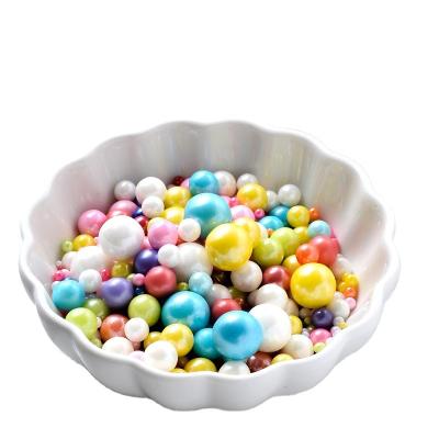 China Normal Natural 4mm Cake Sprinkles Edible Laser Sugar Pearls For Cookies Bakery Edible Ingredients Sprinkles Cake DecorationHot SA for sale