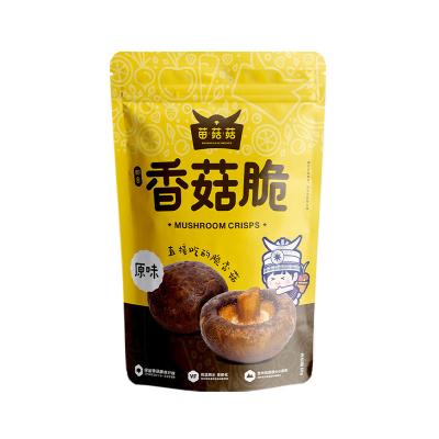 China Higher Quality Normal Shiitake Mushroom Snack Products Dry Crispy Mushroom Snacks for sale