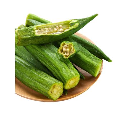 China All Top Okra Snacks Craft Casual Snacks Delicious Potato Chips Dried Dry Okra for sale