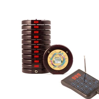 China For Waiter Calling Guests Restaurant 433 Wireless Waterproof Pager Wireless Waiter Call Paging System for sale