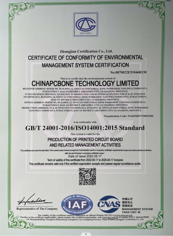 ISO14001:2015 - Original ICs Component Co Ltd