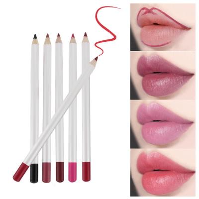 China Waterproof 21 Color Lipliner Pencil Vegan Creamy Container Logo Eyebrow Pencil Private Label Waterproof Custom Lip Liner for sale