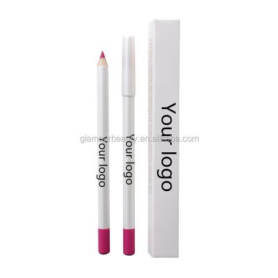 China Waterproof Long Lasting Lipstick Pen Cosmetics Beauty Makeup White Matte Waterproof Lip Liner Pencil 21 Colors for sale