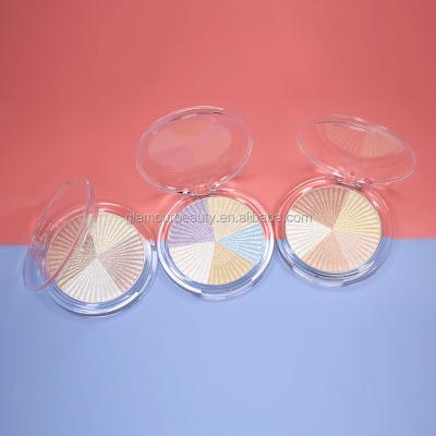 China Resaltadores Resaltadores OEM Waterproof Makeup Iluminadores Single Shimmer Pressed Powder Private Label 5 Colors Highlighter Bar Palette Makeup for sale