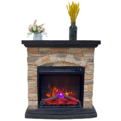 China Electric Fire Place 1500W 120V Modern Luxury Modern Insert Wood Fireplace 18 Inch Electric Fireplace Heater for sale