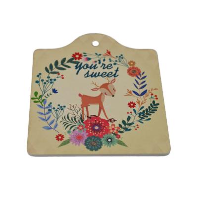 China Customized Viable Customized Logo Table Mat Cork Hot Mat Tripod Pot Ceramic Heat Resistant Coaster for sale