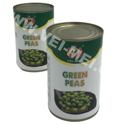 China Canned Peas 15oz OEM/Wrap/Kosher/Hala/BRC/IFS for sale