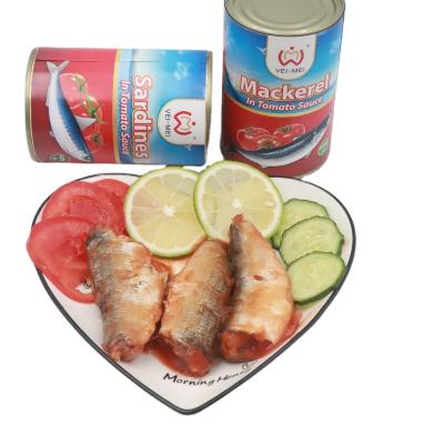 China factory price canned canned sardine in tomato sauce/fish canned sardines for sale