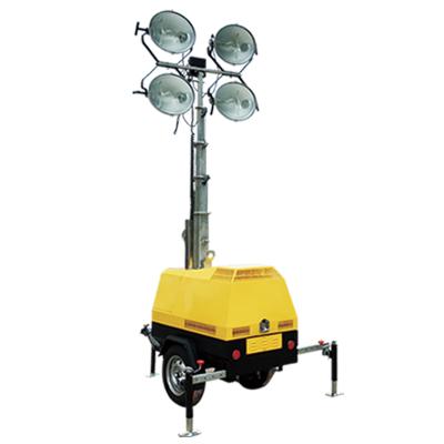 China Factory wholesale wholesale price trailer led mobile solar industrial portable light tower led signal tower light 4VA4000 for sale