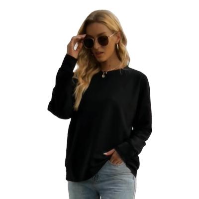 China 2022 Autumn and Winter Women's Top Fashion Breathable Sweatshirt Casual Loose Lady Shirt Sweater Sweater for sale