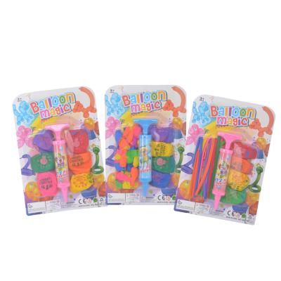 China Amazon Healthy Hot Sales Magic Balloons Kit Toy With Pump Set Color Decoration Balloon Set Kit For Any Party Set Balloons for sale