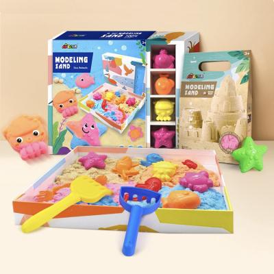 China Diy toys modeling 2021 hot selling diy sand toys modeling sand toys play beach sand art kits for kids play set play sand kit for sale