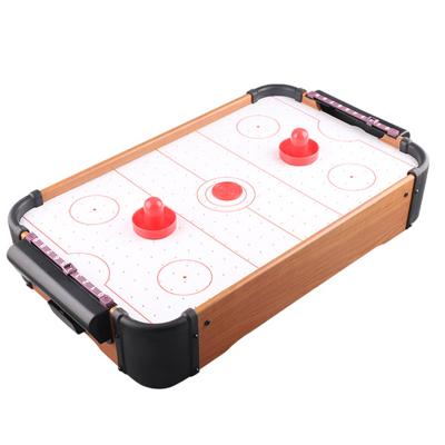 China Wooden Mini Table Top Air Hockey Wooden Console Game Set Pneumatic Hockey Table Indoor Sports Tabletop Game for sale