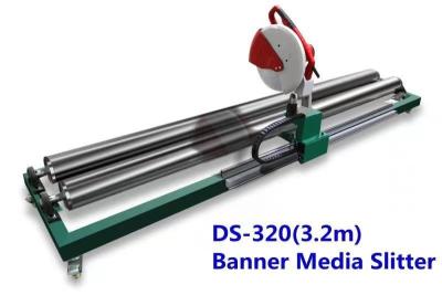 中国 3m length semi-automatic Sticker and Flex Banner Roll Slitter Cutting Machine 販売のため