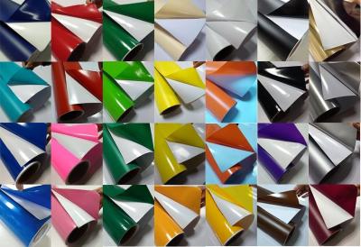 China High Glossy 0.08mm Multi Color cutting Vinyl Stickers UV Resistance for sale