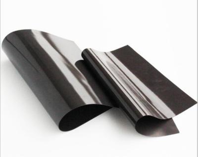 China Ferrite Magnetic Sheet Rolls 120 Degree Melting Magnet Rubber Sheet Brown color Plain Flexible rubber magnetic vinyl for sale