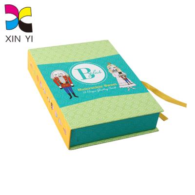 China Recyclable Customized Professional Printing Rigid Book Form With Magnet Gift Box for sale