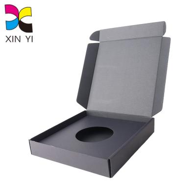 China Professional Printing Paper Recyclable Low Price Customized Black Corrugated Mailbox for sale