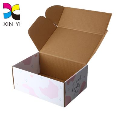 China Recycled Materials Lace Cosmetic Boxes Customized Paper Corrugated Mailer Box for sale