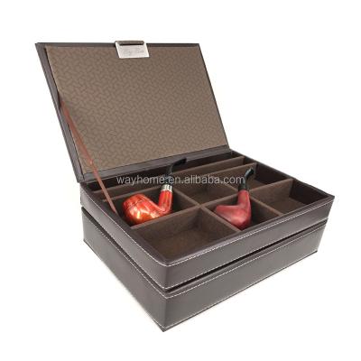 China MDF 2 in 1 Stackable Pipe and Organizer Smoking Tools Case for sale