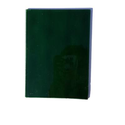 China Flat 3mm Green Transparent Art Stained Glass Sheet for sale