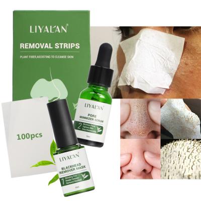 China Skin Revitalizer New Skin Care Serum Tea Tree Peel Blackhead Removal Mask Nose Pore Peel Off Pore Shrink Essence for sale