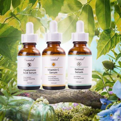 China Anti-Puffiness Moisturizing Skin Care Vitamin C Vitamin A Face Anti Aging Whitening Natural Serum Korea Beauty Products for sale