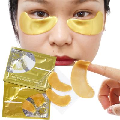 China Anti-Wrinkle Eyemask Dark Circles Remove Anti Aging Eye Gel Pads 24k Gold Crystal Collagen Eye Mask Patches Under Eye for sale