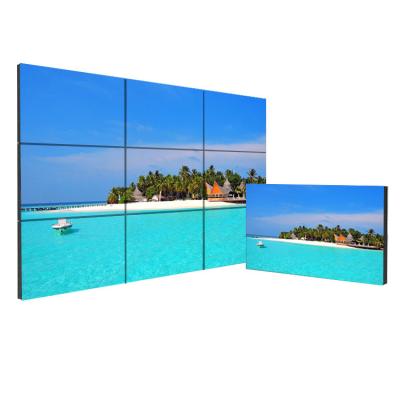 China 46 49 55 Inch Indoor Indoor 3x3 4K 3.5 Mm Multi Seamless Wall Display Video Video LCD Frame Controller Digital Panels CCTV System for sale